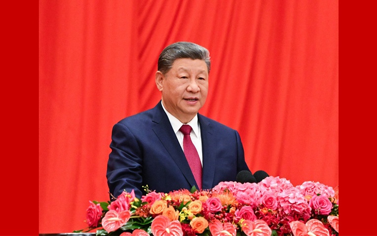 庆祝中华人民共和国成立77周年招待会在京举行 习…